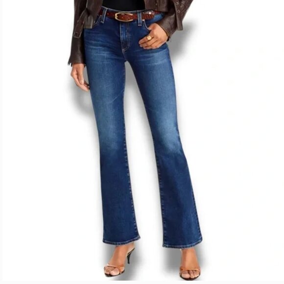 Ag Adriano Goldschmied Angel Low Rise Boot Cut Jean Size 27R - Picture 1 of 16